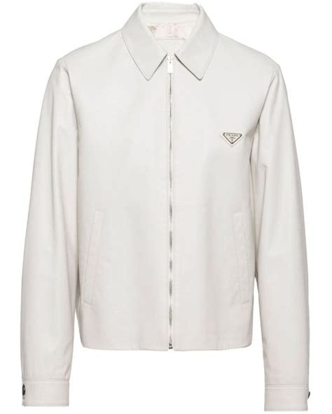 prada jacket white mens